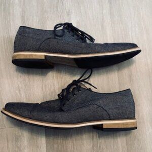 Giorgio Brutini Vicktor Men's 9.5M Canvas Lace Up Oxford Career Dress Shoes